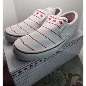 IN N OUT BURGER SLIP ONS SIZE MENS 9 WOMENS 10.5 DRINK CUP PALM TREE LIMITED ED